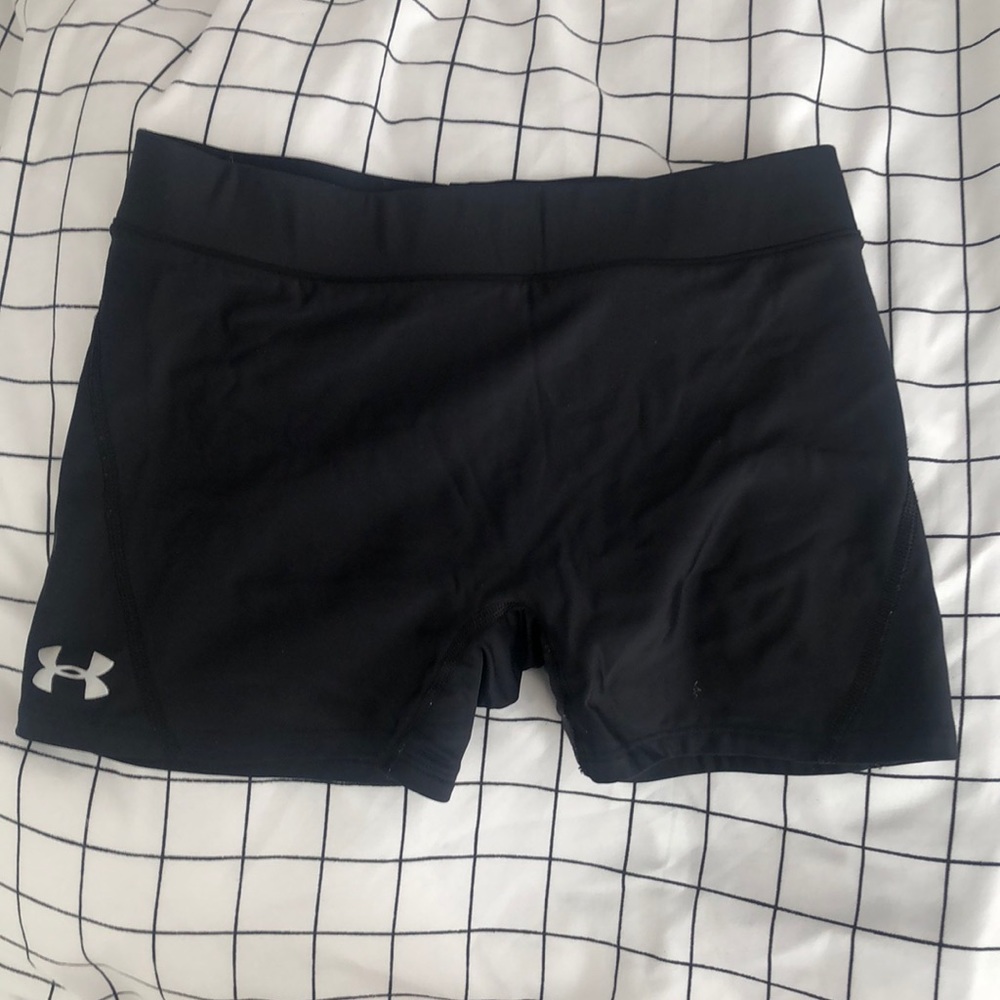 Black under armor booty shorts